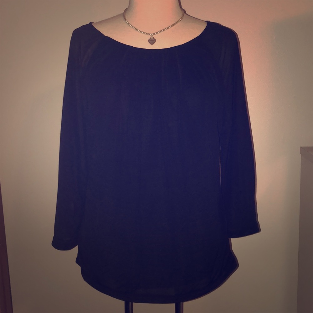 H&M black dress top